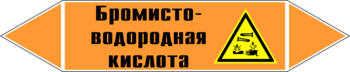 Маркировка трубопровода "бромисто-водородная кислота" (k13, пленка, 126х26 мм)" - Маркировка трубопроводов - Маркировки трубопроводов "КИСЛОТА" - Магазин охраны труда ИЗО Стиль