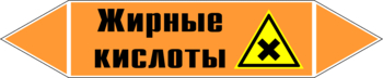 Маркировка трубопровода "жирные кислоты" (k16, пленка, 358х74 мм)" - Маркировка трубопроводов - Маркировки трубопроводов "КИСЛОТА" - Магазин охраны труда ИЗО Стиль