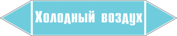 Маркировка трубопровода "холодный воздух" (пленка, 252х52 мм) - Маркировка трубопроводов - Маркировки трубопроводов "ВОЗДУХ" - Магазин охраны труда ИЗО Стиль